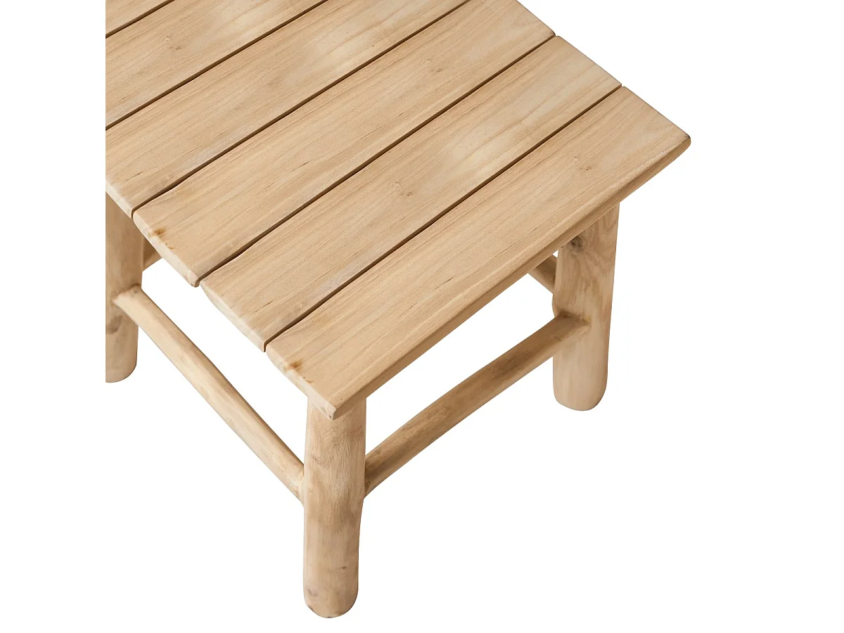 Tavolino da notte per bambini in legno di teak