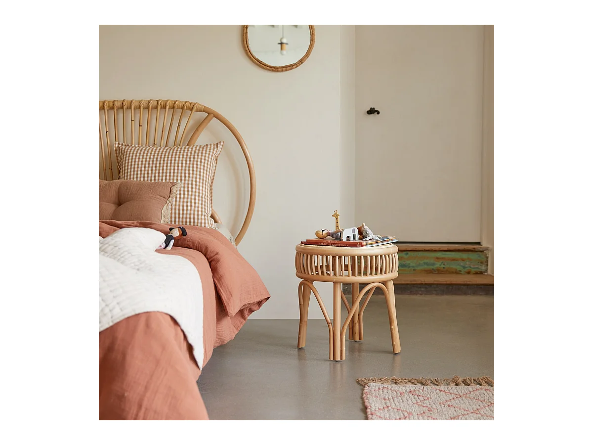 Kinder-Nachttisch Zita aus Rattanrohr