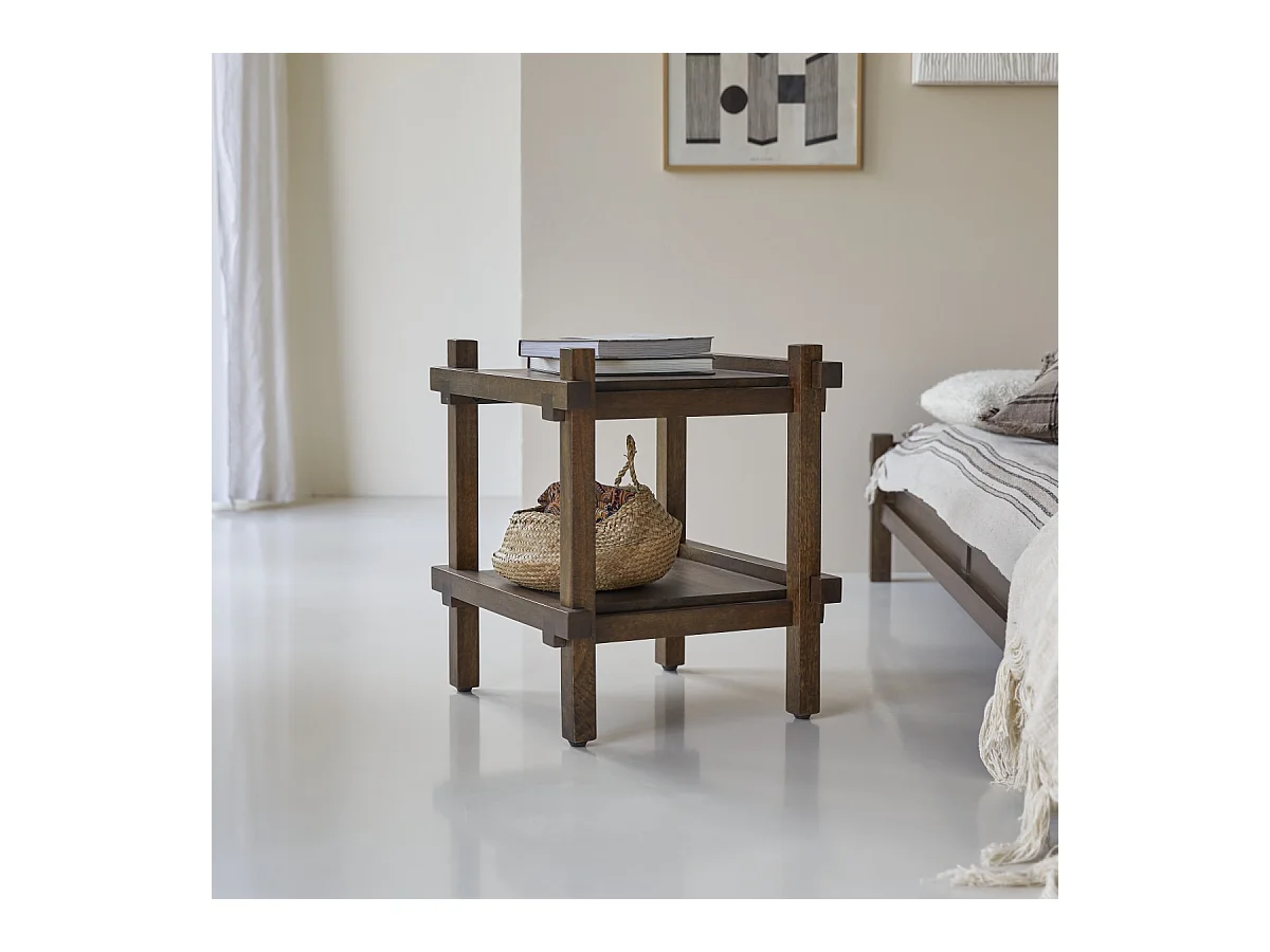 Chevet en bois de manguier massif Arko