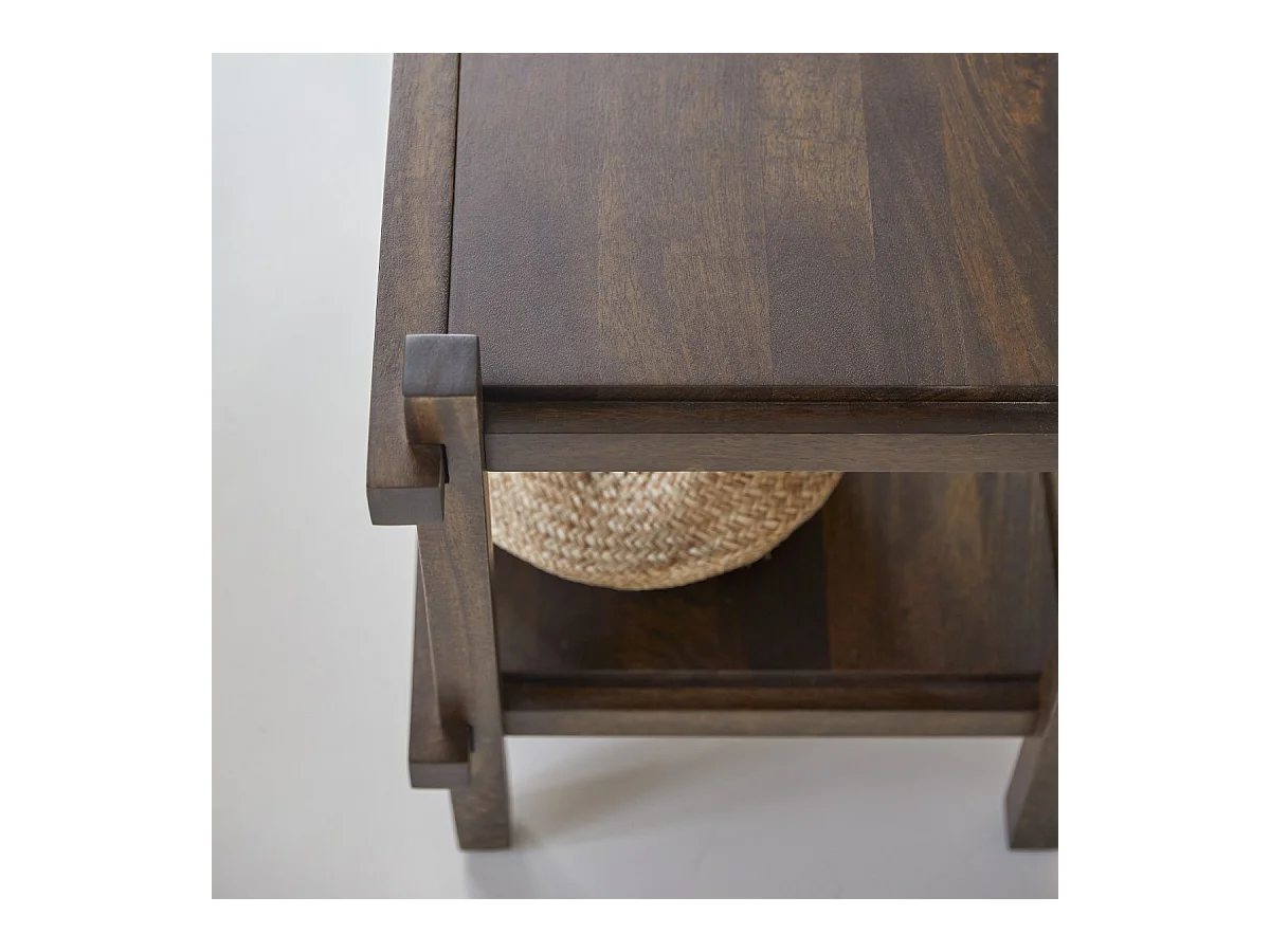 Chevet en bois de manguier massif Arko