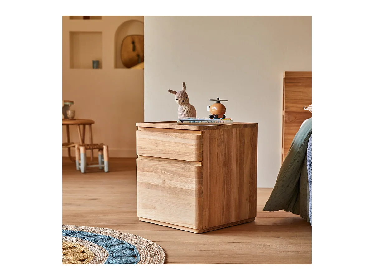 Kindernachttisch Nino aus Teakholz