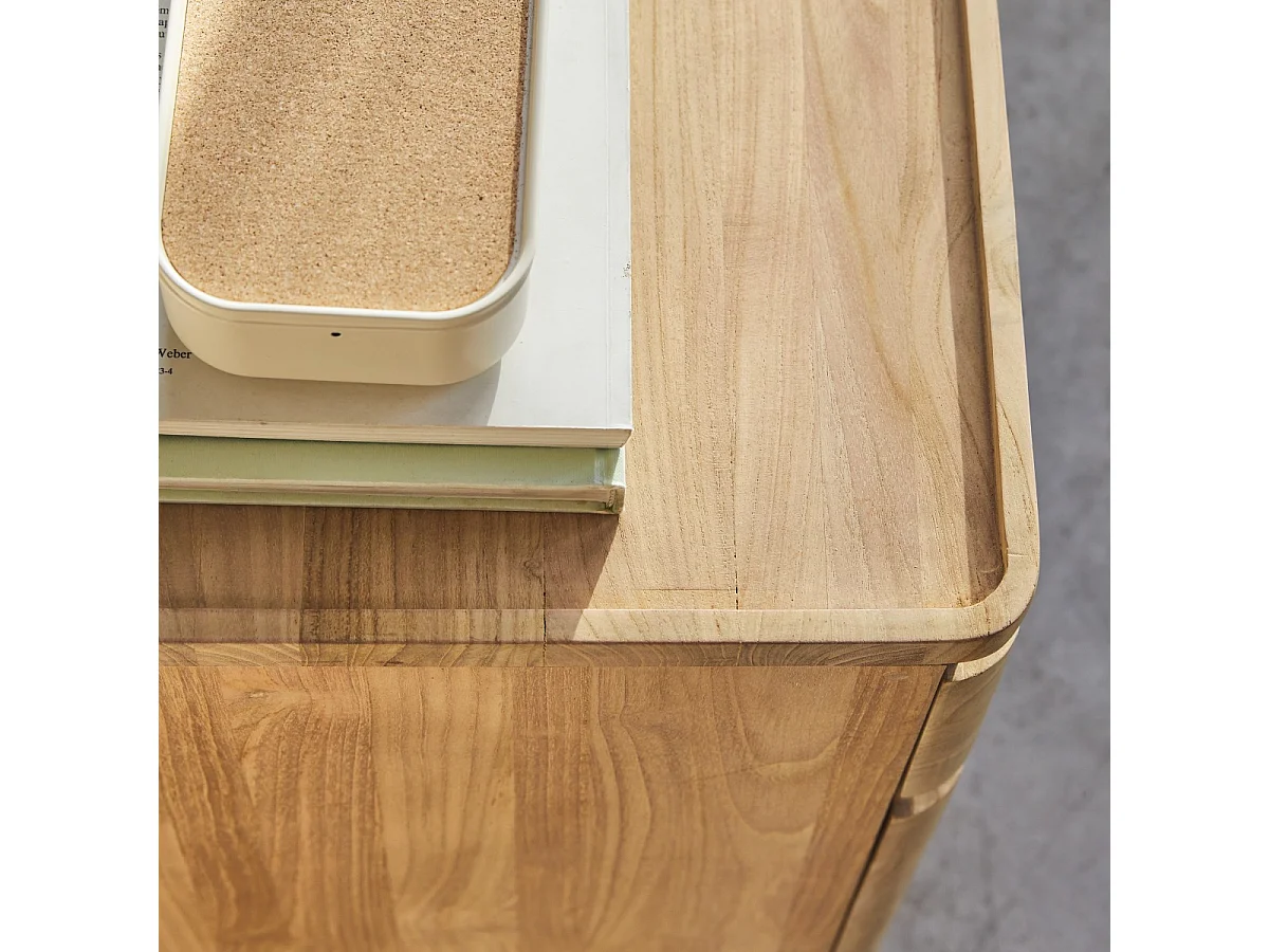 Comodino in legno di teak Nino