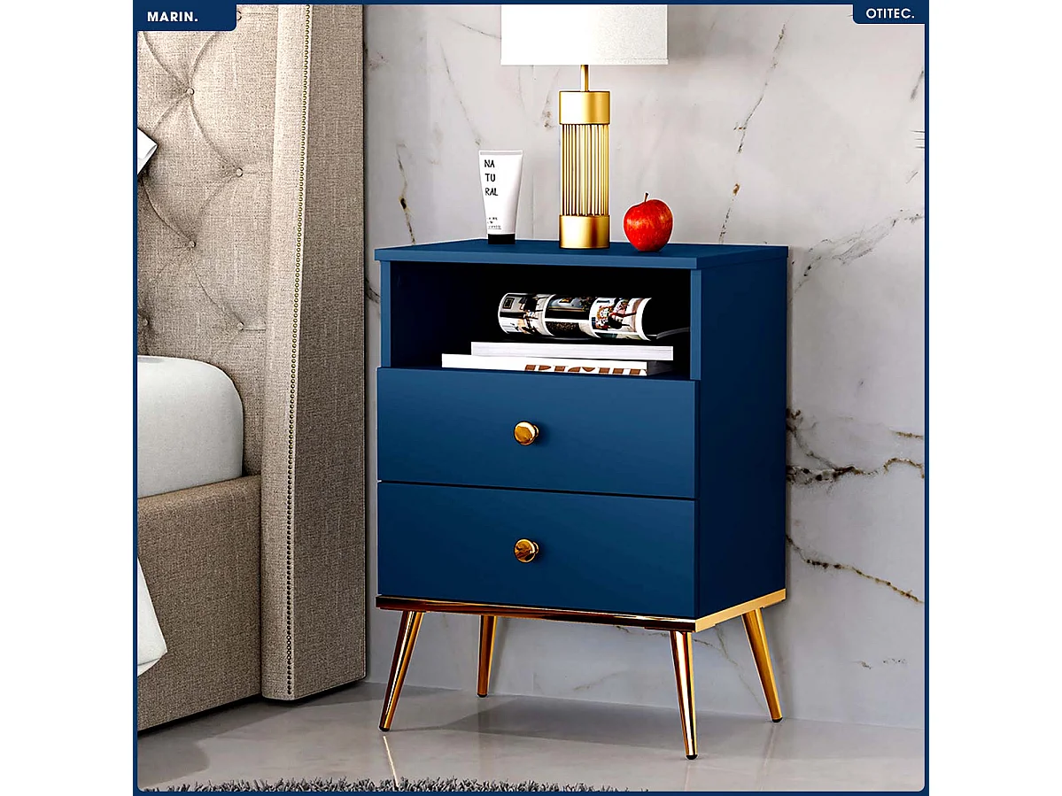 Table de Chevet - H.70 x L.50 x P.34 cm - MARIN