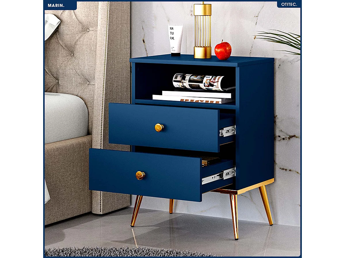 Table de Chevet - H.70 x L.50 x P.34 cm - MARIN