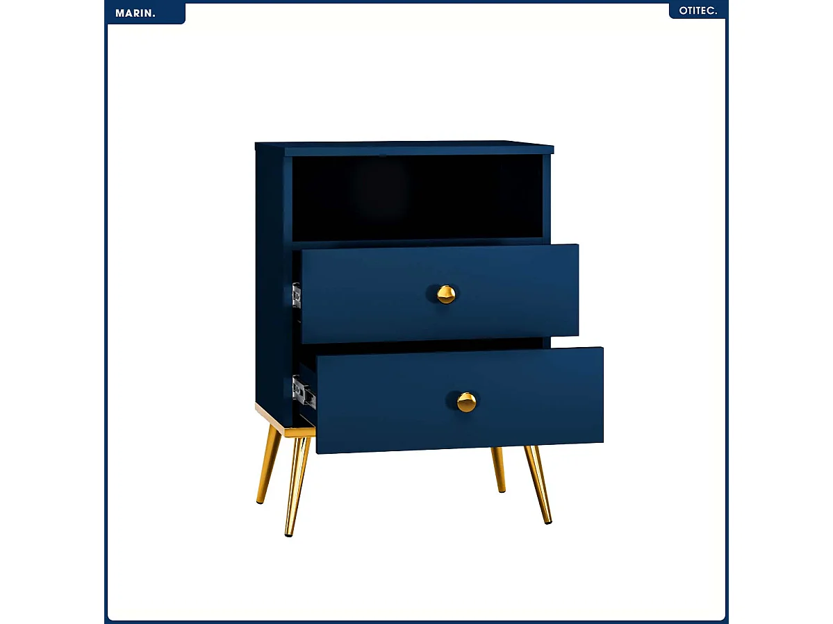 Table de Chevet - H.70 x L.50 x P.34 cm - MARIN