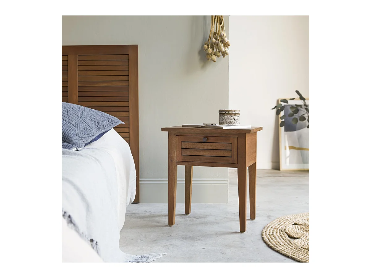 Nachttisch aus Akazie Holz Loggia