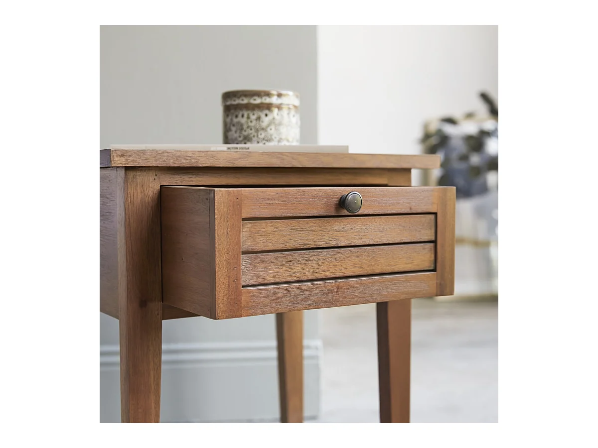 Nachttisch aus Akazie Holz Loggia