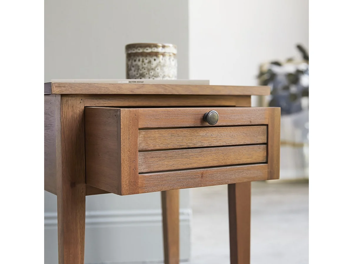 Comodino in legno di acacia Loggia