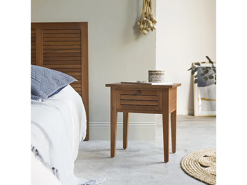 Comodino in legno di acacia Loggia