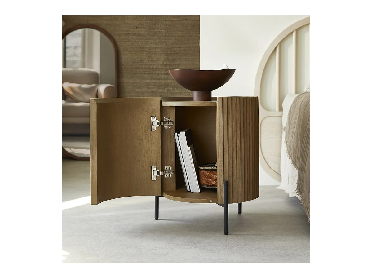 Nachttisch aus Mindiholz Lou