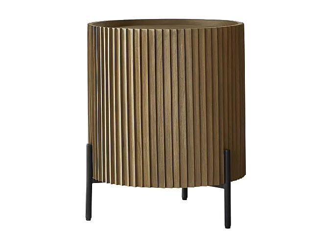 Comodino in legno di mindi Lou