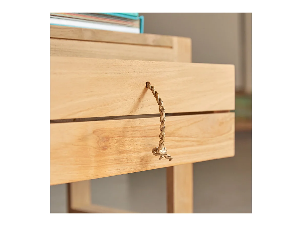 Kinder-Nachttisch Minimalys aus Teakholz