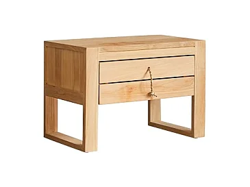Kinder-Nachttisch Minimalys aus Teakholz