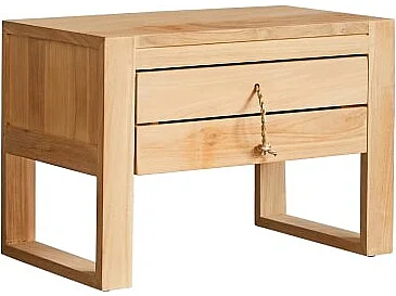 Comodino per bambini in legno di teak Minimalys