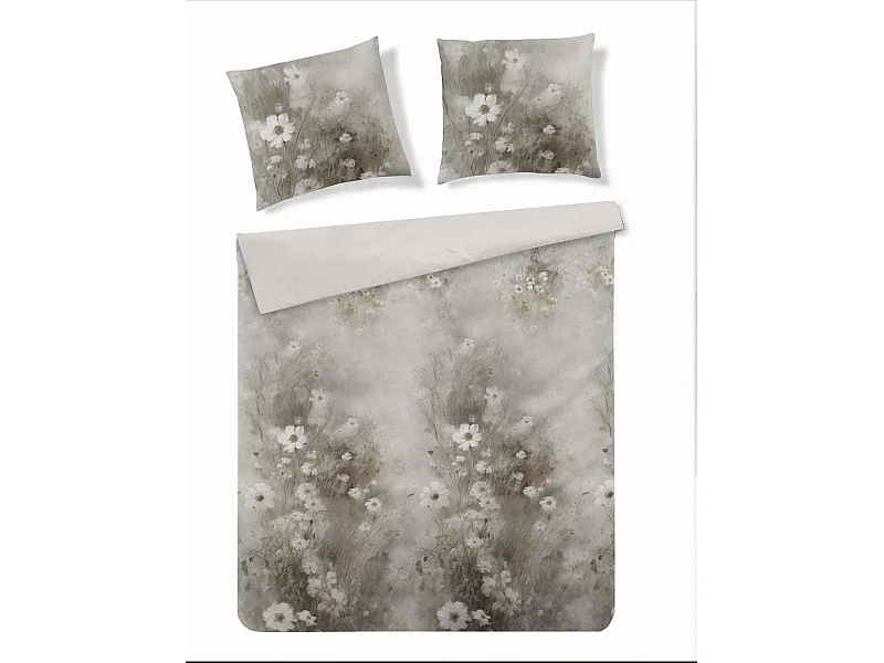 Bettwäsche Garelia Hellgrau 160x200