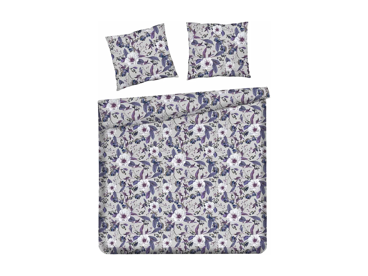 Bettwäsche Verise hellgrau 200x220 cm