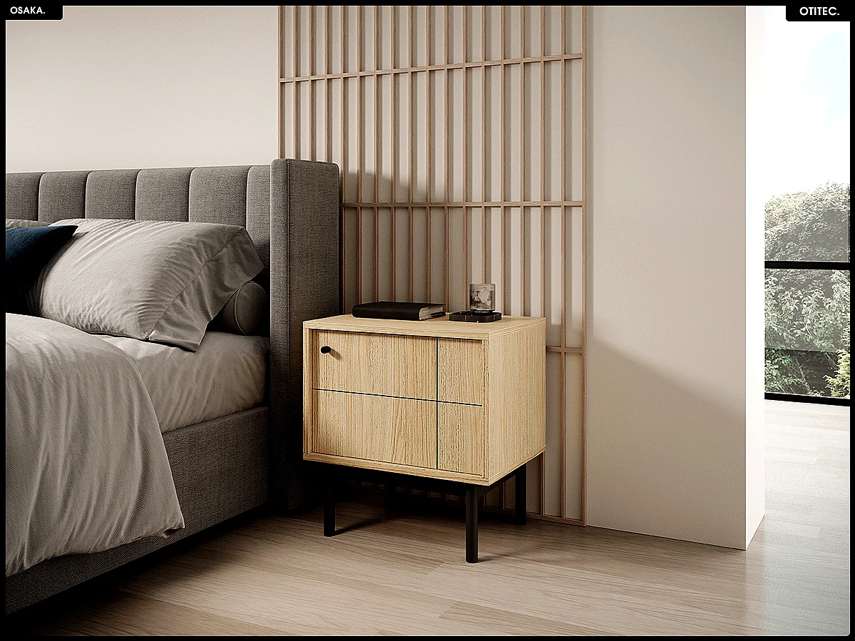 Table de chevet – L.54 x H.56 x P.39 cm – OSAKA