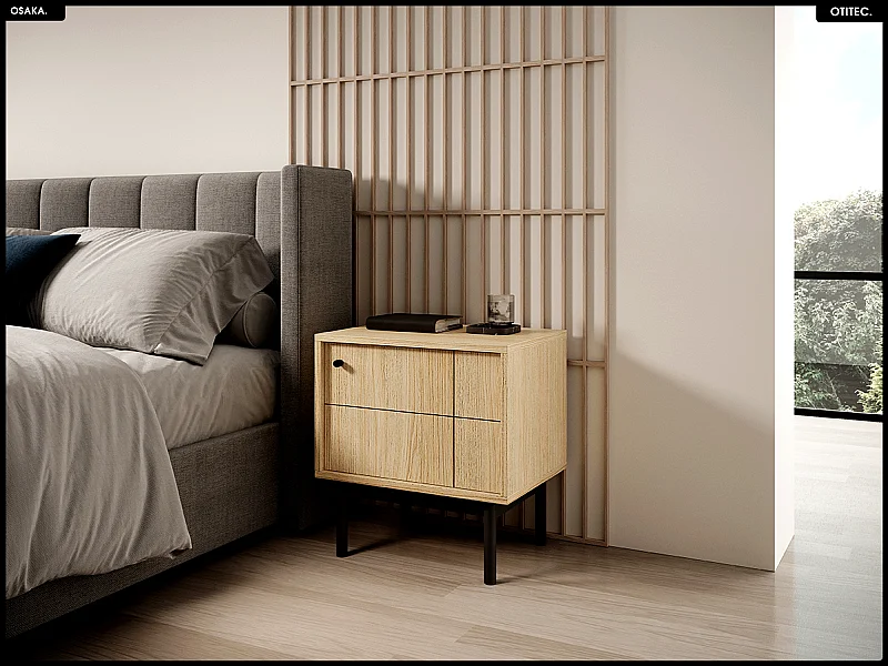 Table de chevet – L.54 x H.56 x P.39 cm – OSAKA