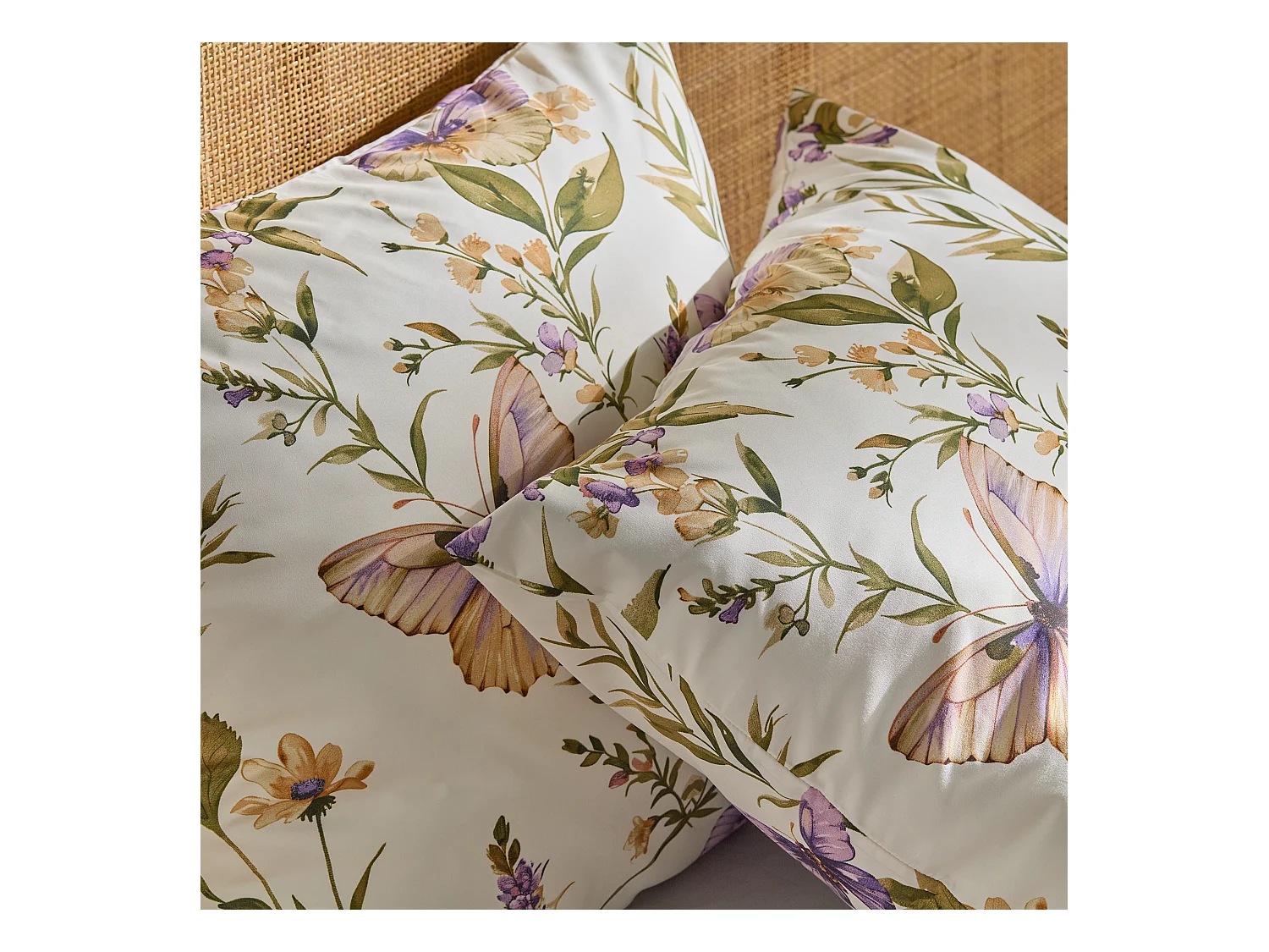 Parure de lit Delori écru microfibre 200x220