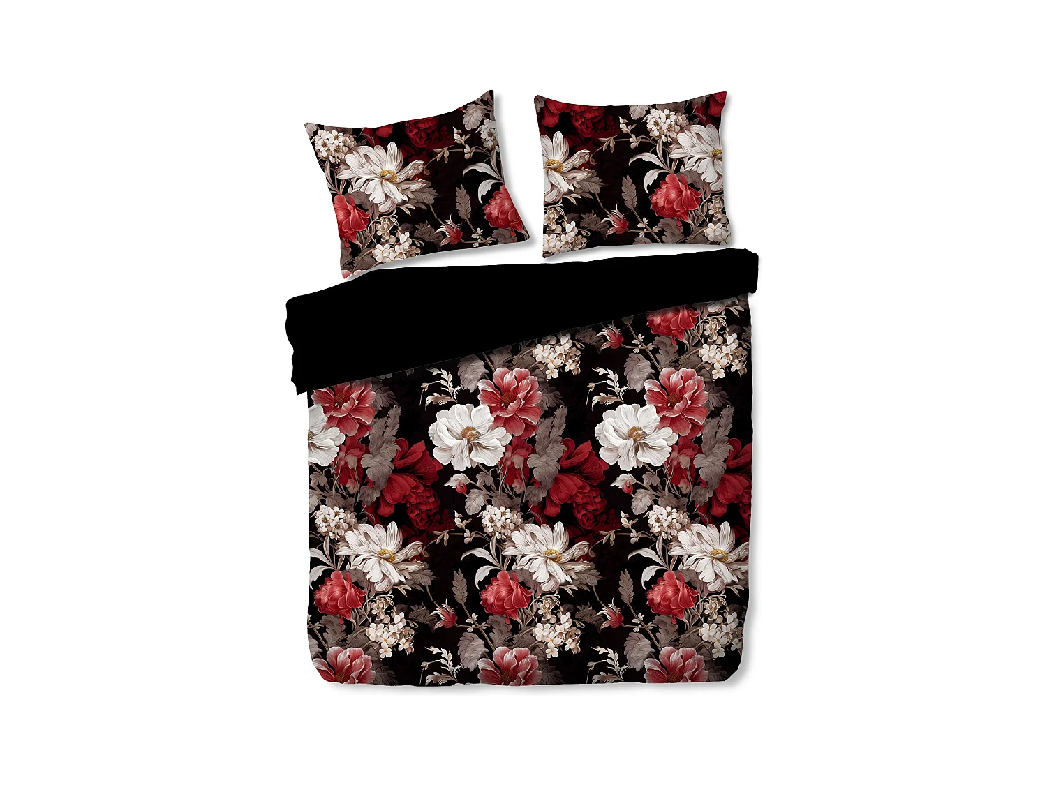 Parure de lit Riberia Rouge Velours 160x200