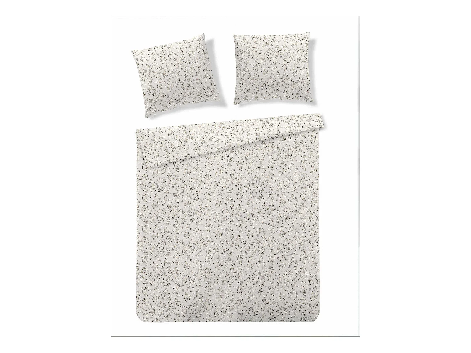 Parure de lit Tinelli écru microfibre 160x200