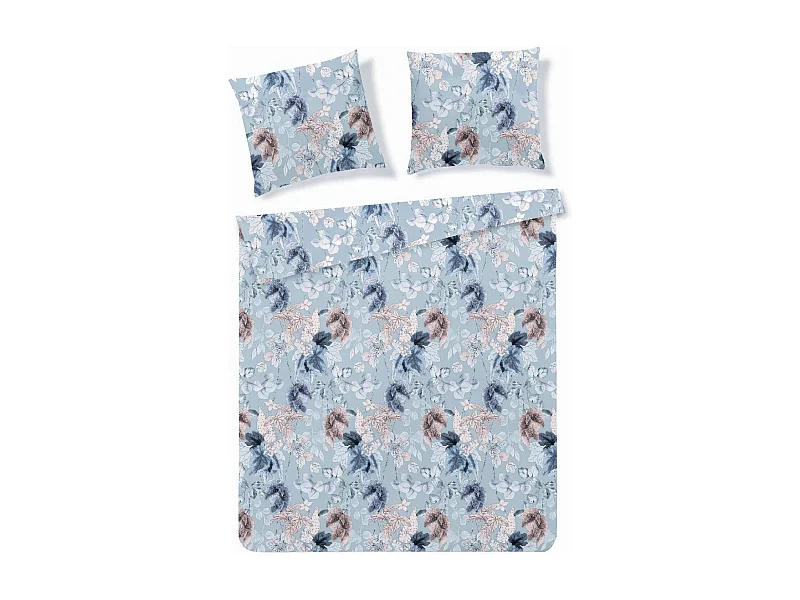Bettwäsche Geada Mikrofaser hellblau 160 x 200