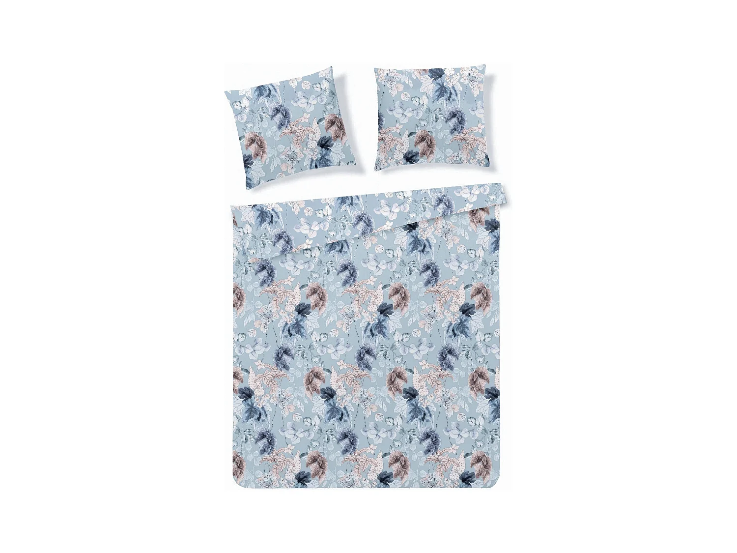 Parure de lit Geada Bleu Clair Microfibre 160x200