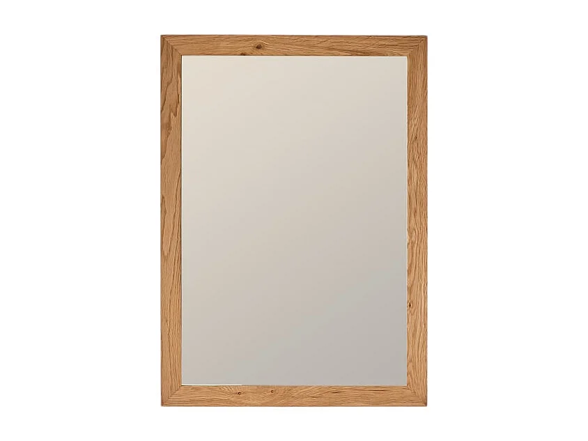 Spiegel aus Eichenholz Badezimmerspiegel Eiche massiv 70 x 50 cm neu Tikamoon