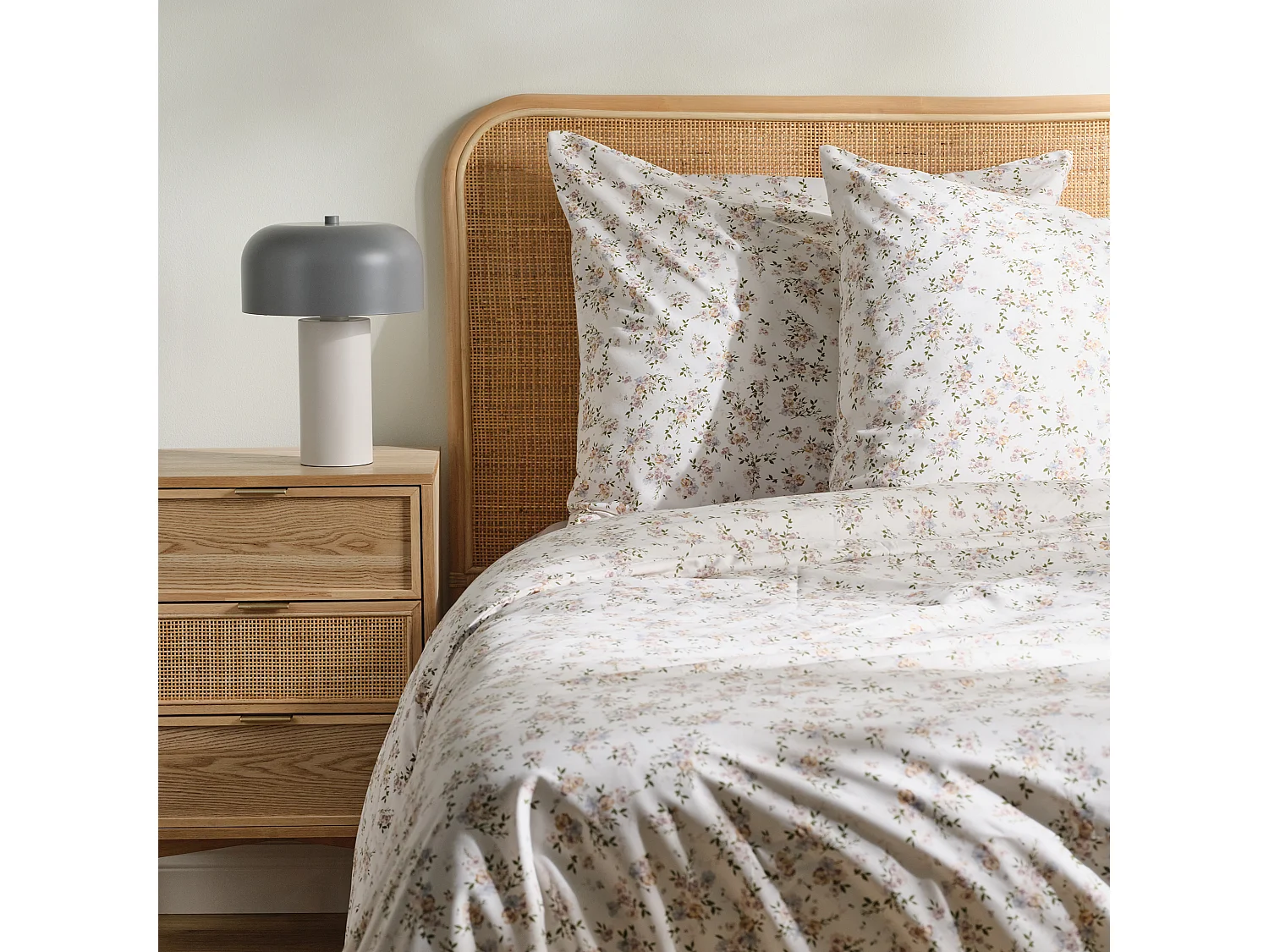 Parure de lit Tinelli écru microfibre 200x220