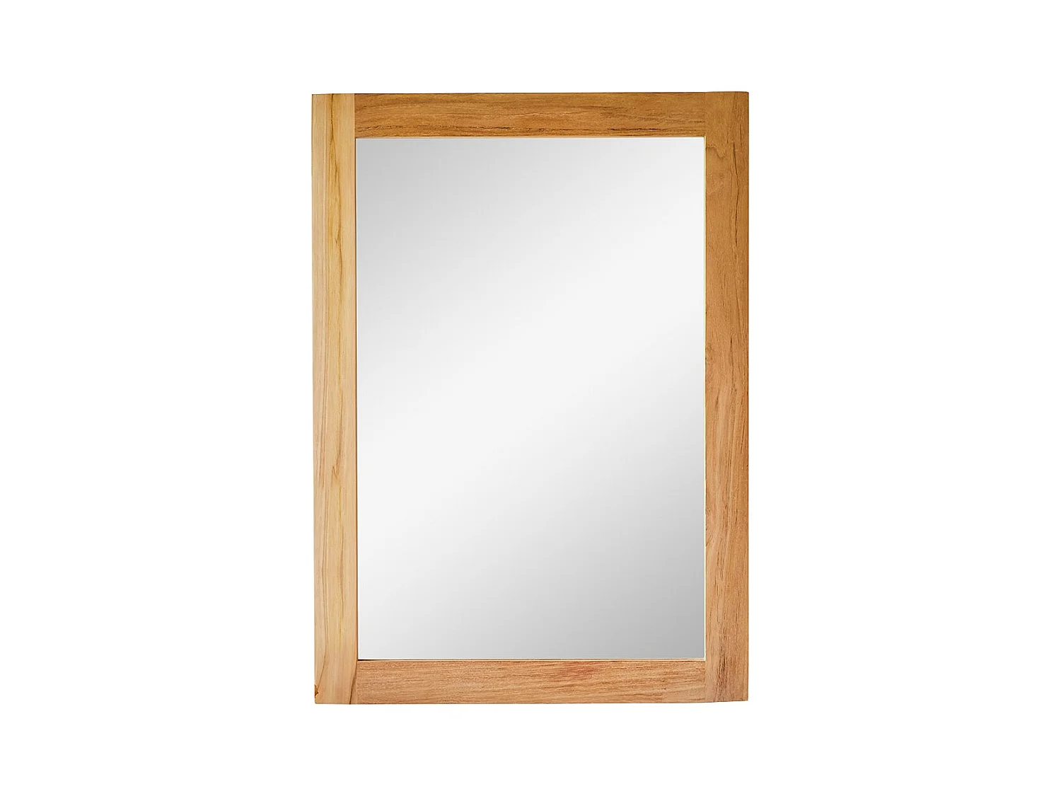 Specchio in teak tek legno massello 70x50cm decorazione accessori bagno