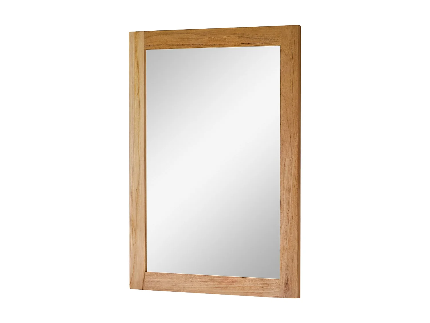 Specchio in teak tek legno massello 70x50cm decorazione accessori bagno