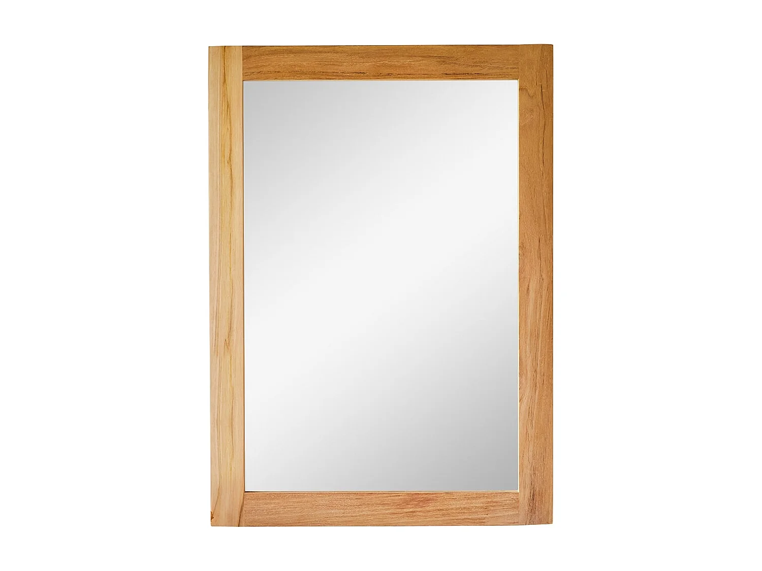 Specchio in teak tek legno massello 70x50cm decorazione accessori bagno