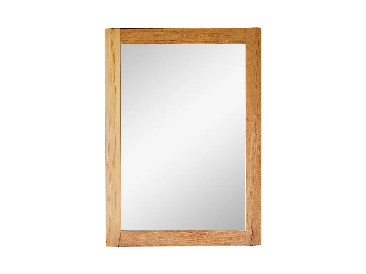 Specchio in teak tek legno massello 70x50cm decorazione accessori bagno