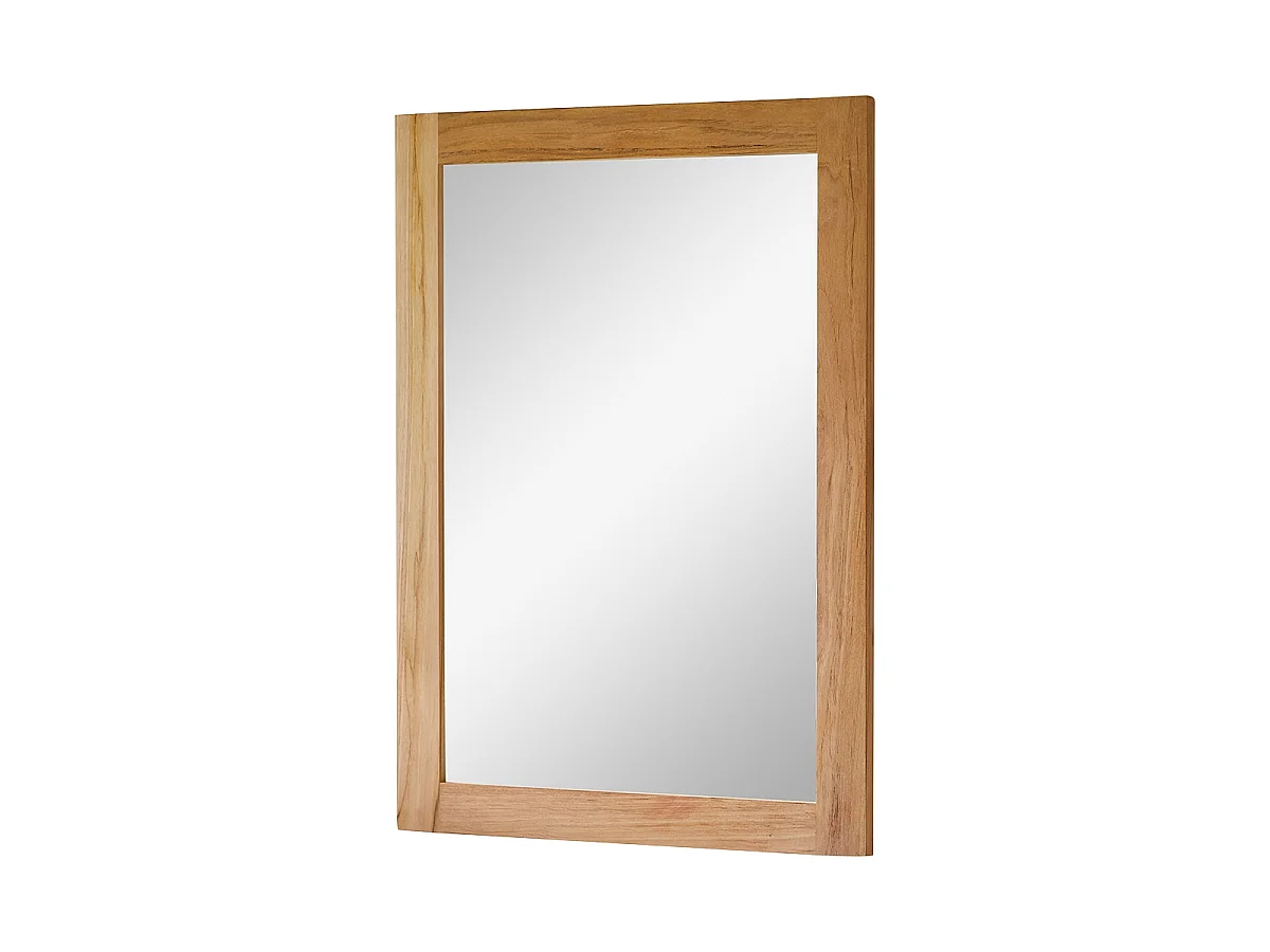 Specchio in teak tek legno massello 70x50cm decorazione accessori bagno