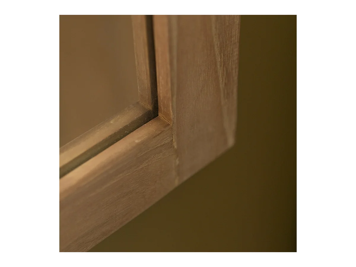 Badezimmerspiegel Wandspiegel Spiegel 100x50 Bad massivem Teakholz Teak massiv