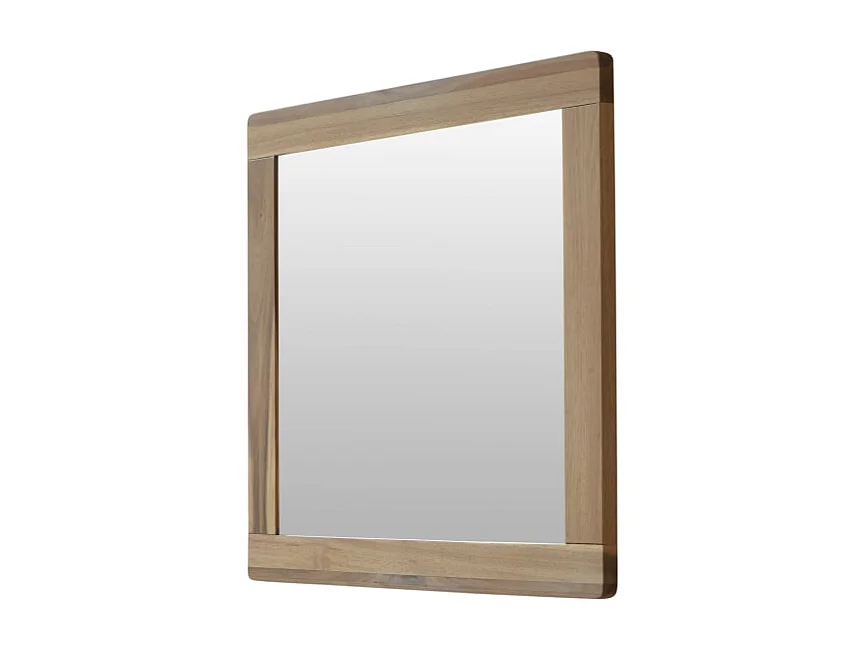 Spiegel aus massivem Akazienholz 55,5x50 Lila