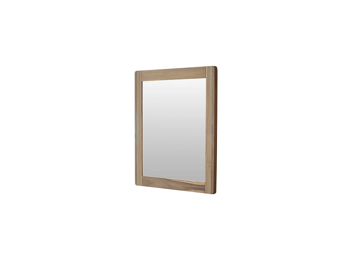 Specchio in legno massello di acacia 55,5x50 Lila