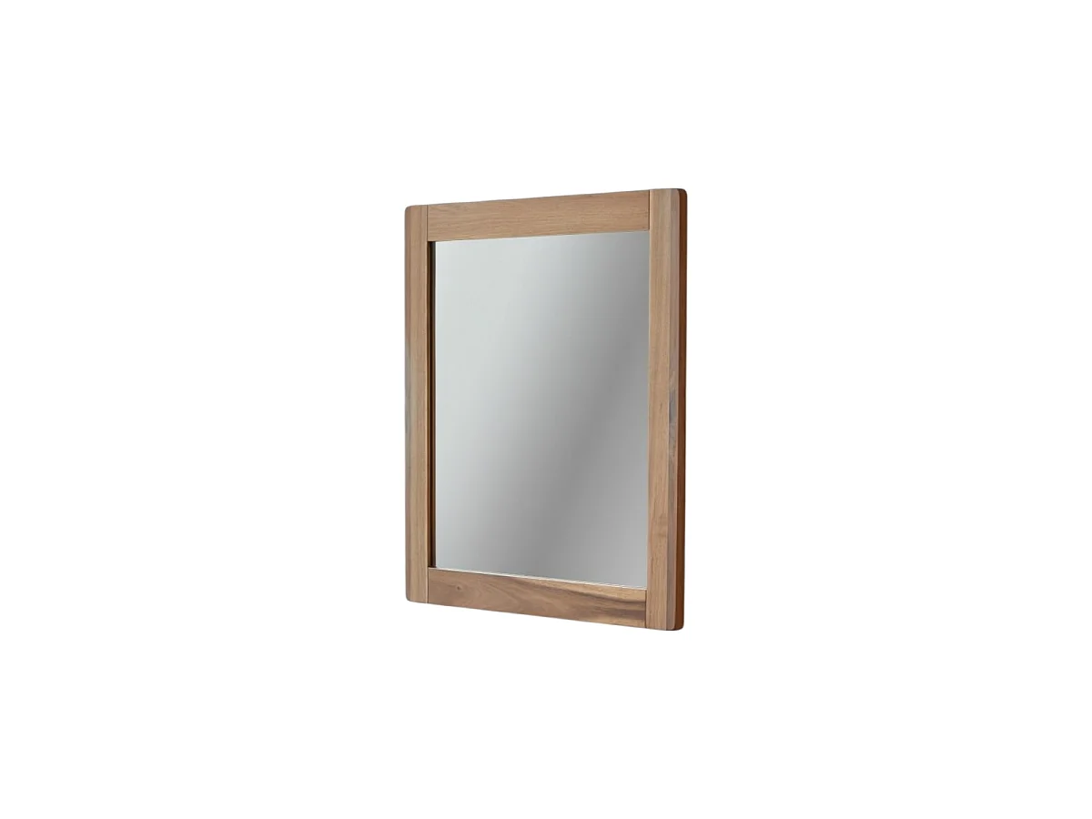 Specchio in legno massello di acacia 55,5x50 Lila