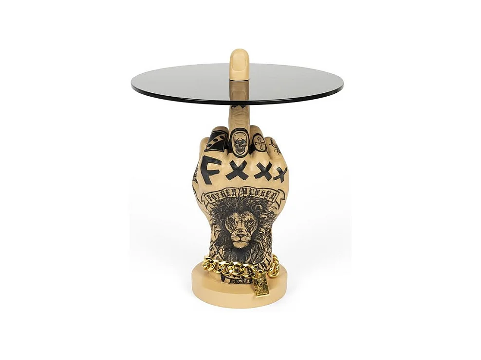 Table d'appoint design "Fother Mucker"
