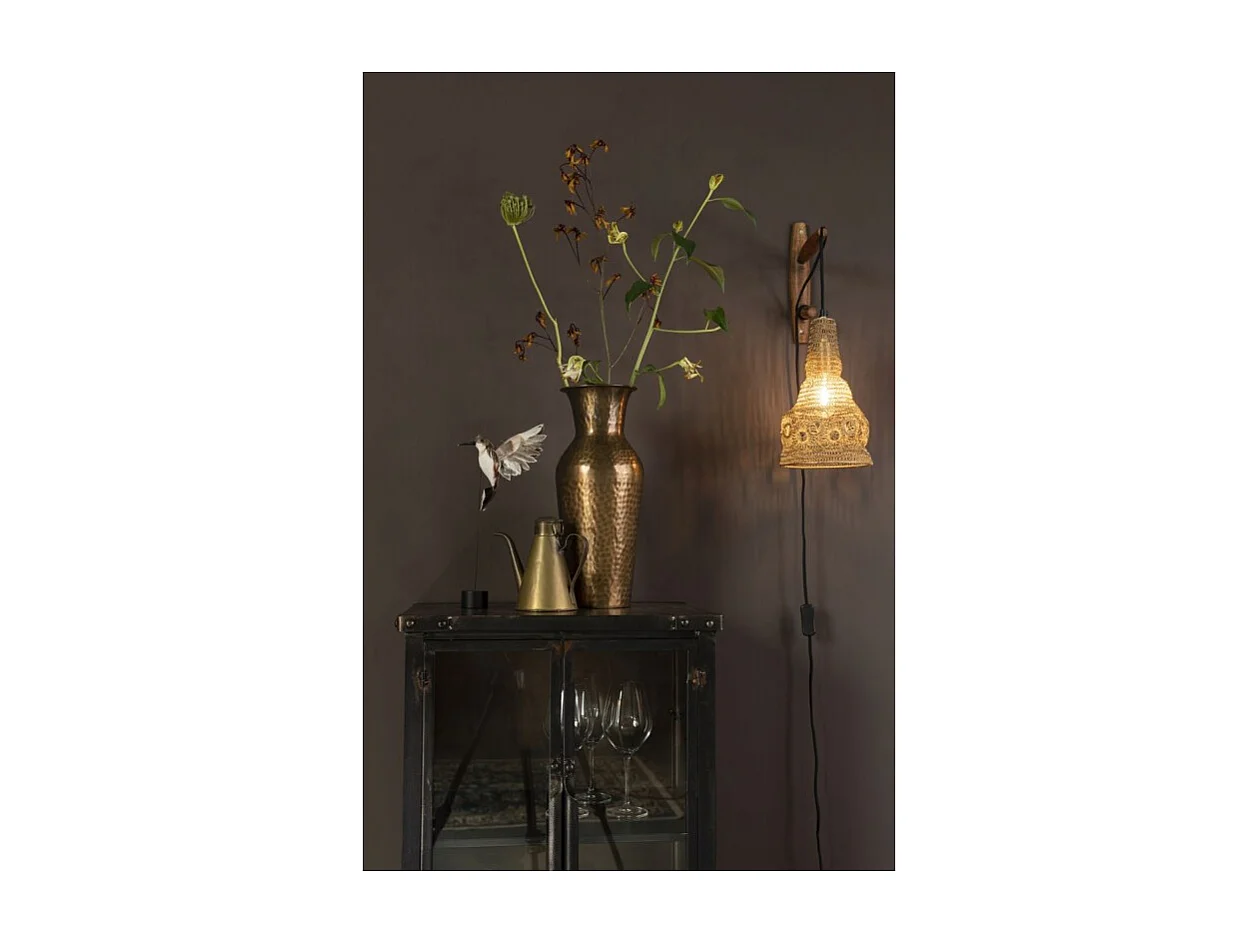 Lampe murale suspendu en métal maille Alen - Boite a design