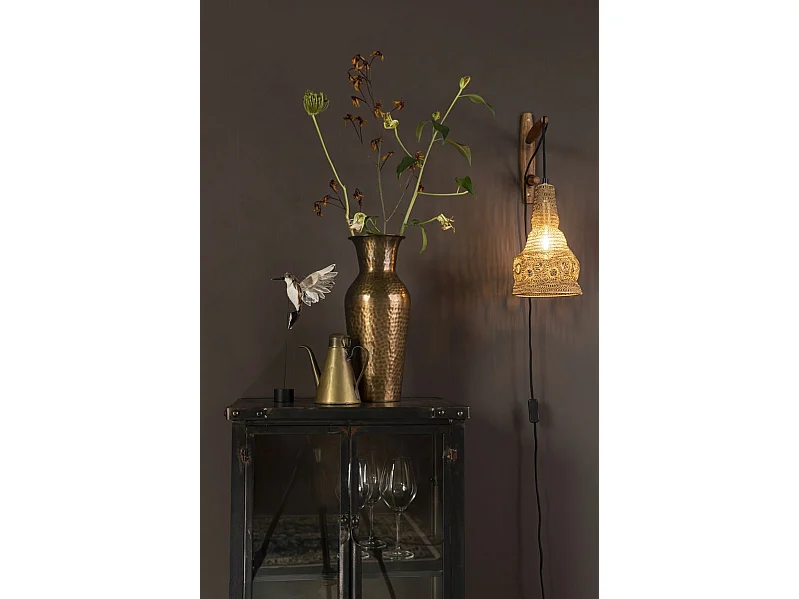 Lampe murale suspendu en métal maille Alen - Boite a design