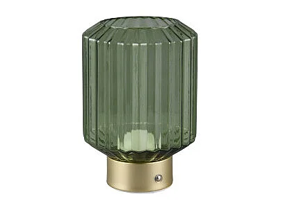 Lampe de table rechargeable en verre et métal Lord