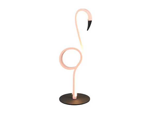 Lampe à poser led Flamant Rose Ingo
