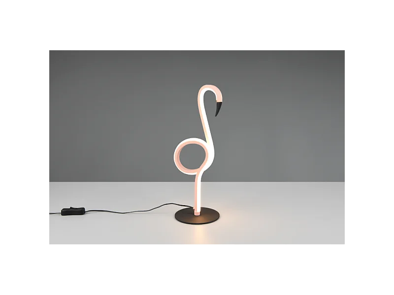 Lampe à poser led Flamant Rose Ingo