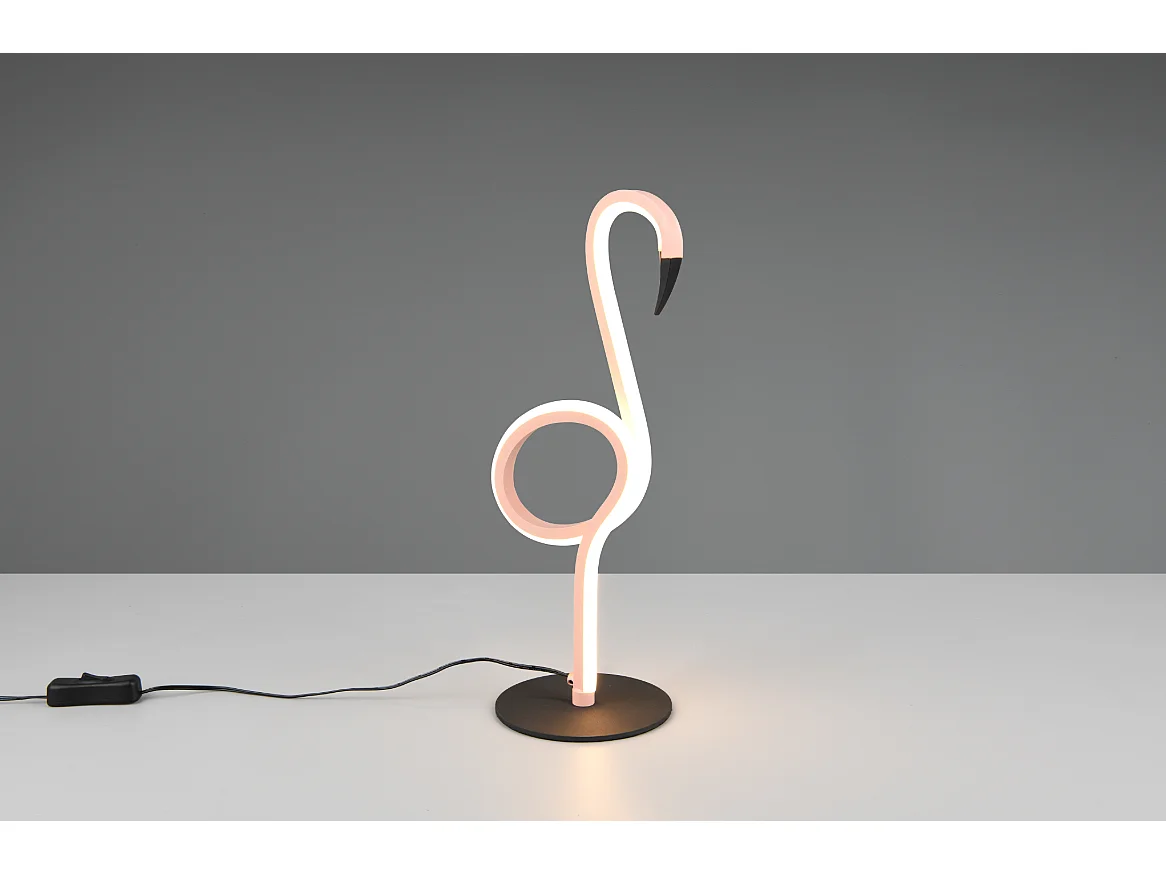 Lampe à poser led Flamant Rose Ingo