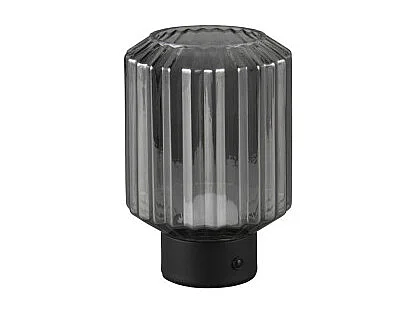 Lampe de table rechargeable en verre et métal Lord