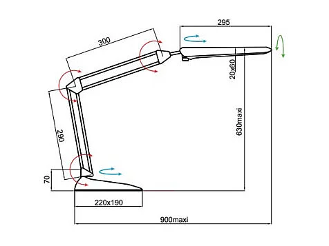 Lampe de bureau Cosmix S technologie led