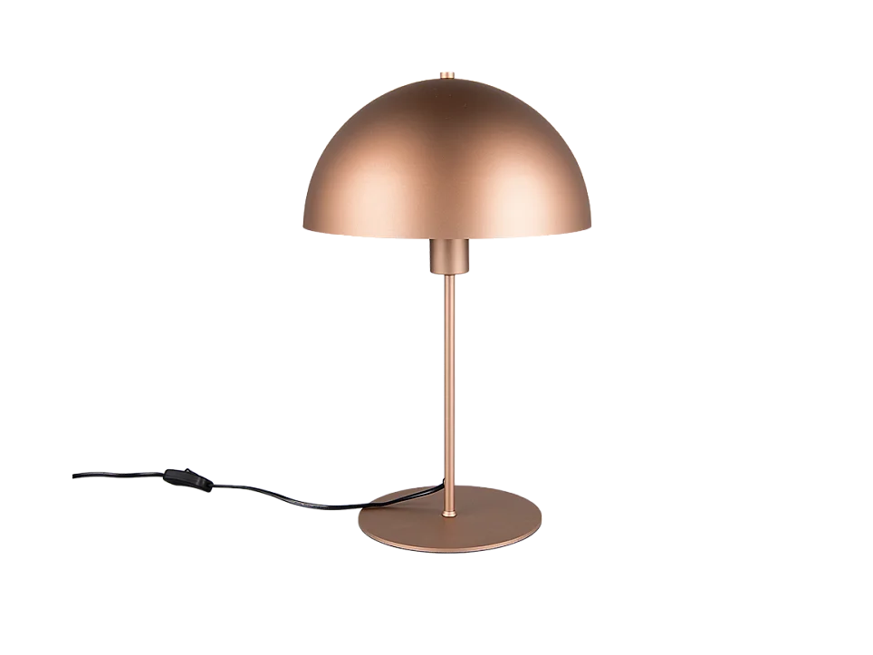 Lampada da tavolo, metallo, caffè, 30x45x30 cm, Nola