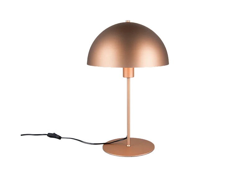 Lampada da tavolo, metallo, caffè, 30x45x30 cm, Nola