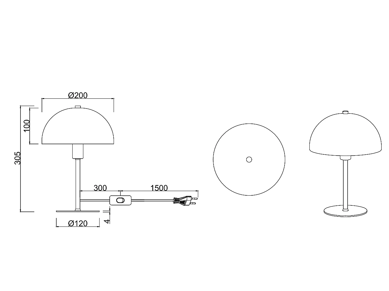 Lampe à poser ∅ 20 cm Nola